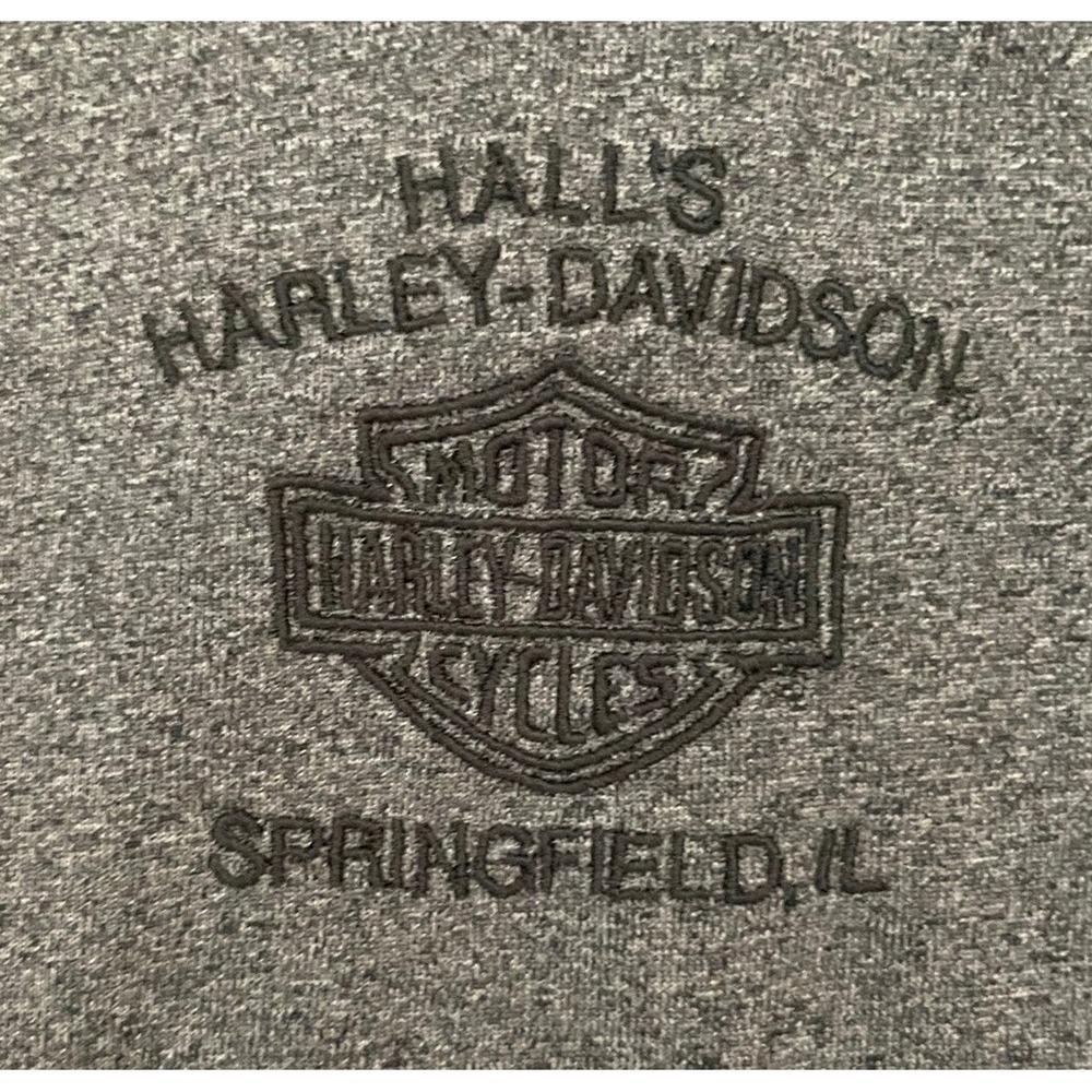 Harley Davidson Black‎ Orange Embroidered Size XL Tank Top Hall's Springfield IL - Picture 8 of 8